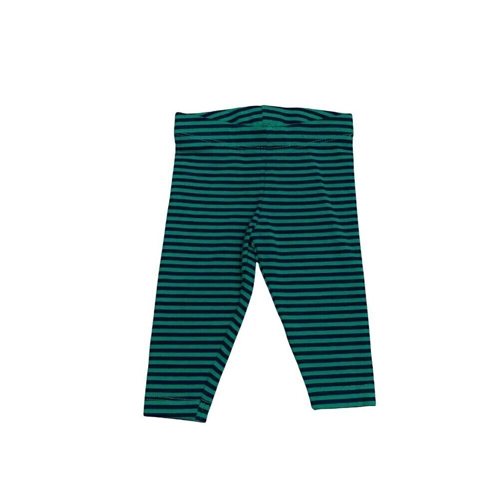 Primary Baby Legging Blue and Green Striped - Size 3-6 months - Like New!
